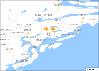 map of Kråkvåg