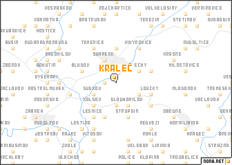 map of Králec