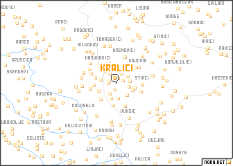 map of Kralići