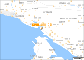 map of Kraljevica