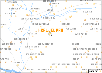 map of Kraljev Vrh