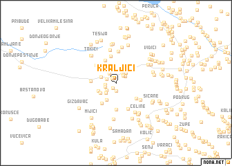 map of Kraljići