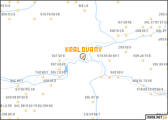 map of Kraľovany