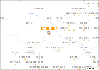 map of Kráľová