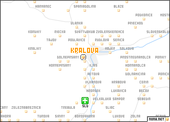 map of Kráľová