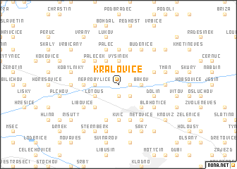 map of Královice