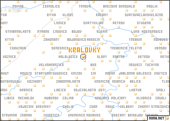 map of Královky