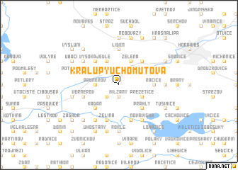 map of Kralupy u Chomutova