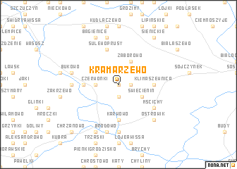 map of Kramarzewo