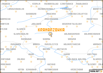 map of Kramarzówka