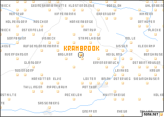 map of Kram-Brook