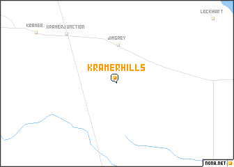 map of Kramer Hills