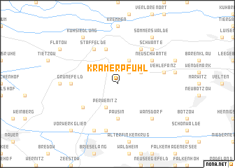 map of Krämerpfuhl