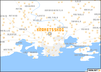 map of Krämetsskog