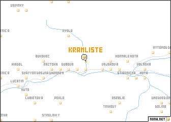map of Kramlište