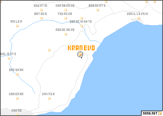 map of Kranevo