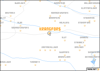 map of Krångfors