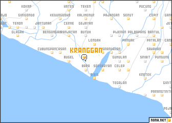 map of Kranggan