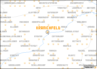 map of Kranichfeld