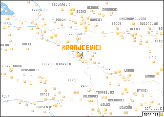 map of Kranjčevići