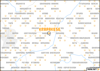 map of Krapakese