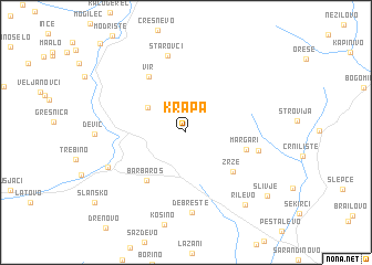 map of Krapa