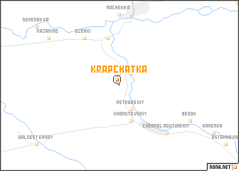 map of Krapchatka