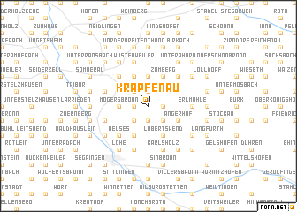 map of Krapfenau