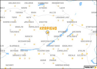 map of Krąpiewo