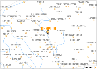 map of Krapina