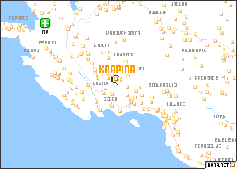 map of Krapina