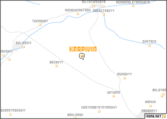 map of Krapivin