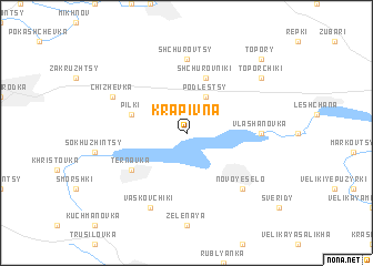 map of Krapivna