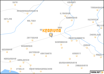 map of Krapivna