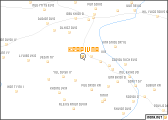 map of Krapivna