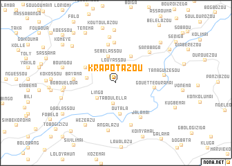 map of Krapotazou