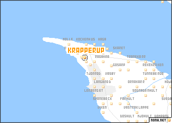 map of Krapperup