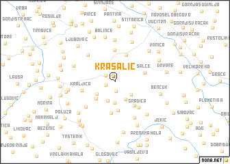 map of Krasalić