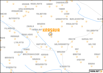 map of Krasava