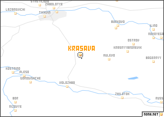 map of Krasava