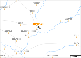 map of Krasavin