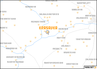 map of Krasavka