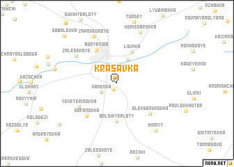 map of Krasavka