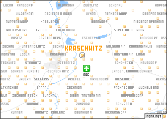 map of Kraschwitz