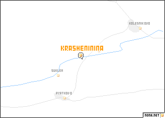 map of Krasheninina