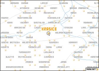 map of Krasice