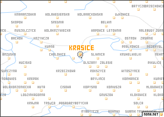 map of Krasice