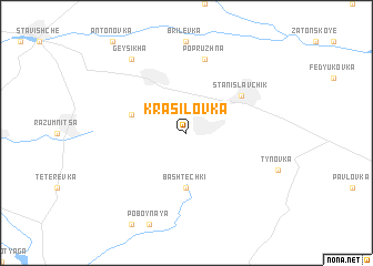 map of Krasilovka