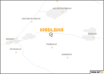 map of Krasilovka