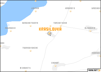 map of Krasilovka